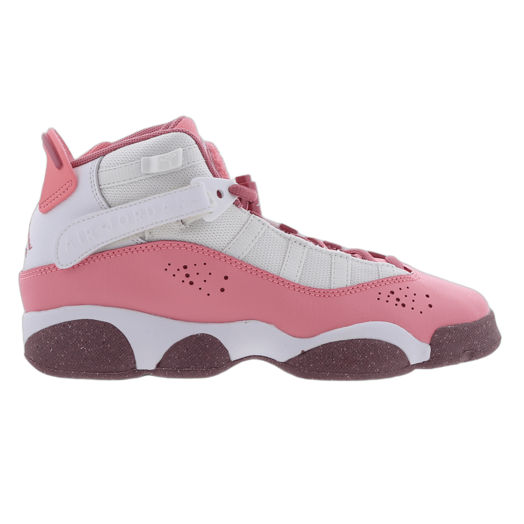 Nike Air Jordan 6 Rings Coral Chalk White Desert Berry (GS) 323419-616