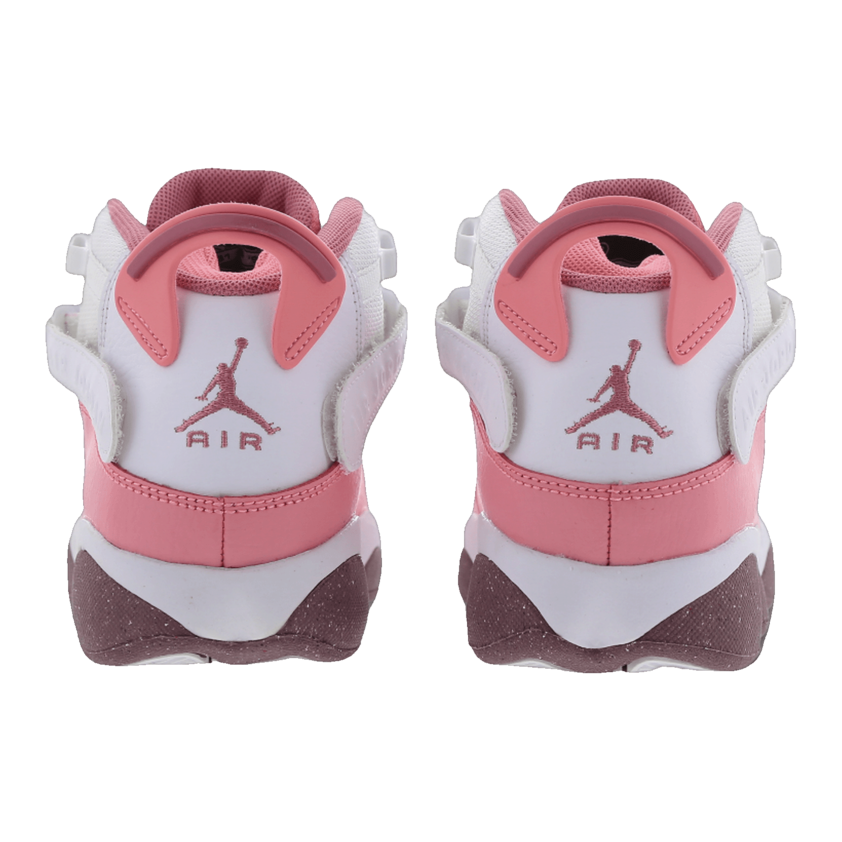 Nike Air Jordan 6 Rings Coral Chalk White Desert Berry (GS) Back 323419-616