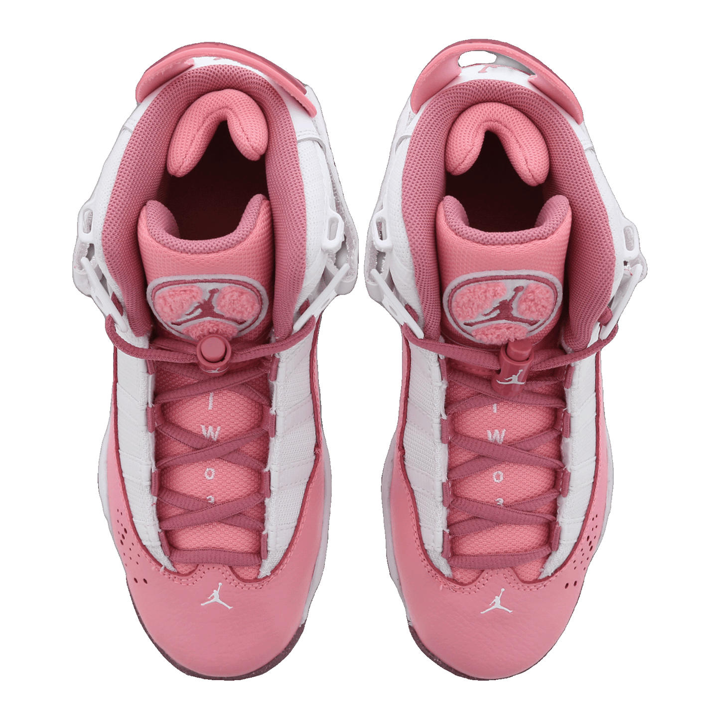 Nike Air Jordan 6 Rings Coral Chalk White Desert Berry (GS) Oben 323419-616