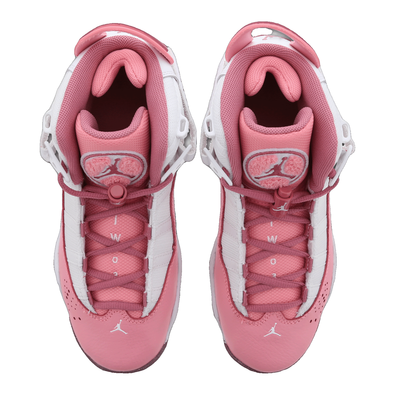 Nike Air Jordan 6 Rings Coral Chalk White Desert Berry (GS) Oben 323419-616