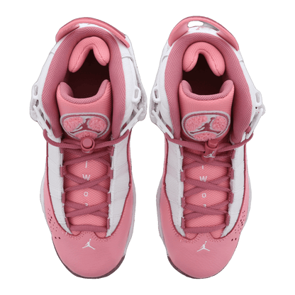 Nike Air Jordan 6 Rings Coral Chalk White Desert Berry (GS) Oben 323419-616