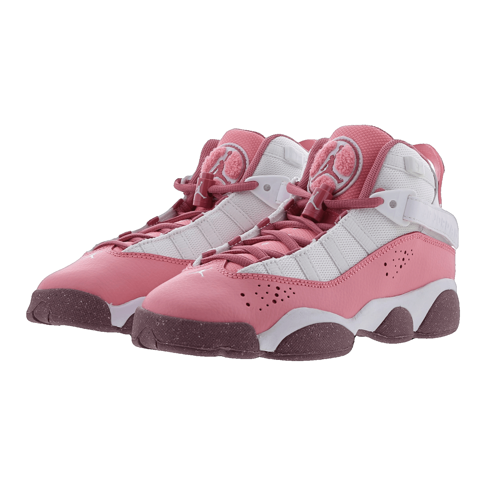 Nike Air Jordan 6 Rings Coral Chalk White Desert Berry (GS) Side 323419-616