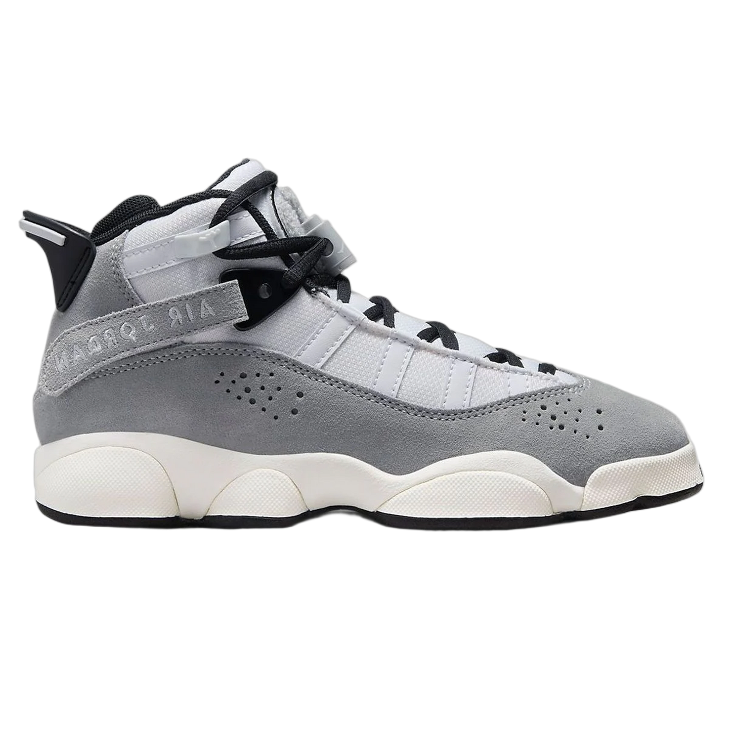 Nike Air Jordan 6 Rings Light Smoke Grey Black Sail White (GS) FJ4651-077