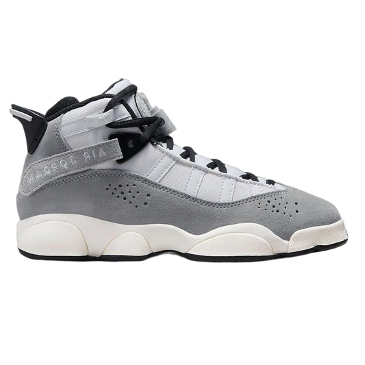 Nike Air Jordan 6 Rings Light Smoke Grey Black Sail White (GS) FJ4651-077