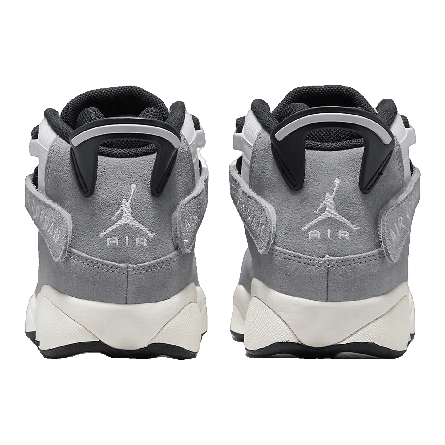 Nike Air Jordan 6 Rings Light Smoke Grey Black Sail White (GS) Back FJ4651-077