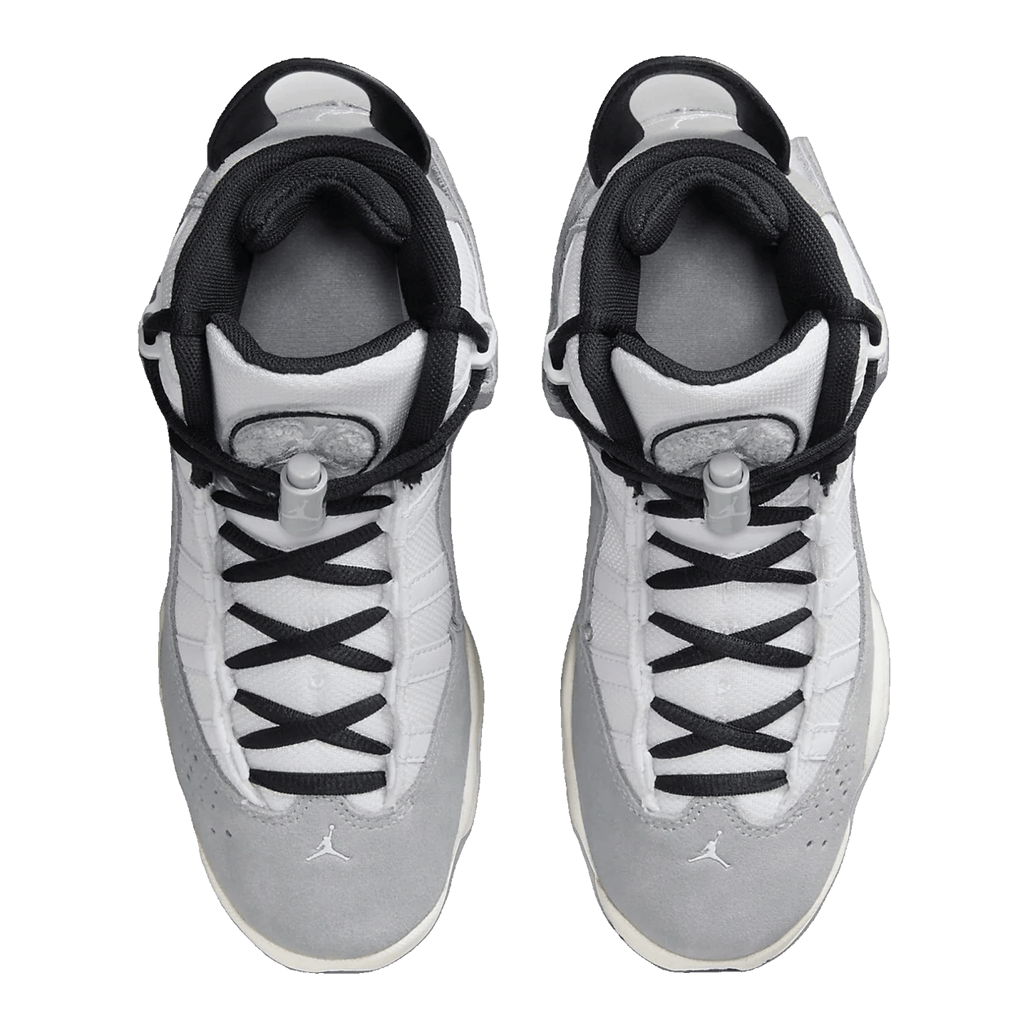 Nike Air Jordan 6 Rings Light Smoke Grey Black Sail White (GS) Oben FJ4651-077