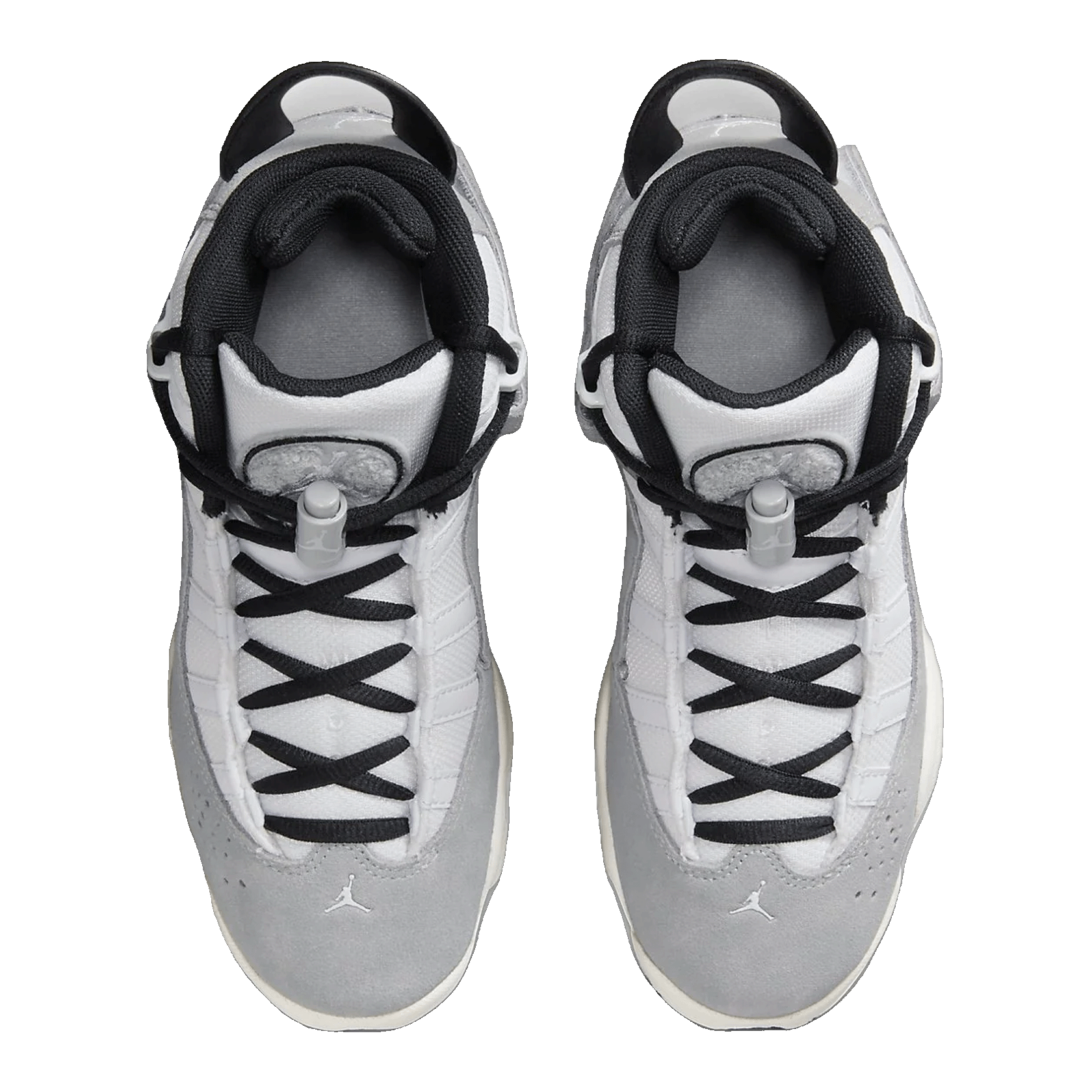 Nike Air Jordan 6 Rings Light Smoke Grey Black Sail White (GS) Oben FJ4651-077