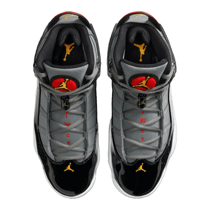 Nike Air Jordan 6 Rings Smoke Grey Black Red Gold Oben