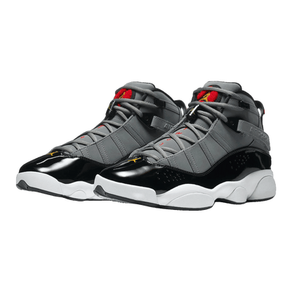 Nike Air Jordan 6 Rings Smoke Grey Black Red Gold Side 322992-022