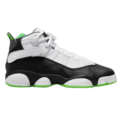 Nike Air Jordan 6 Rings White Black Green (GS) 323419-130