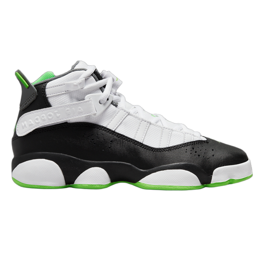 Nike Air Jordan 6 Rings White Black Green (GS) 323419-130