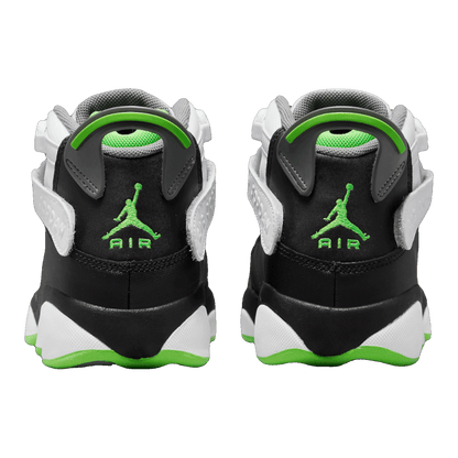 Nike Air Jordan 6 Rings White Black Green (GS) Back 323419-130