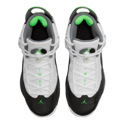 Nike Air Jordan 6 Rings White Black Green (GS) Oben 323419-130