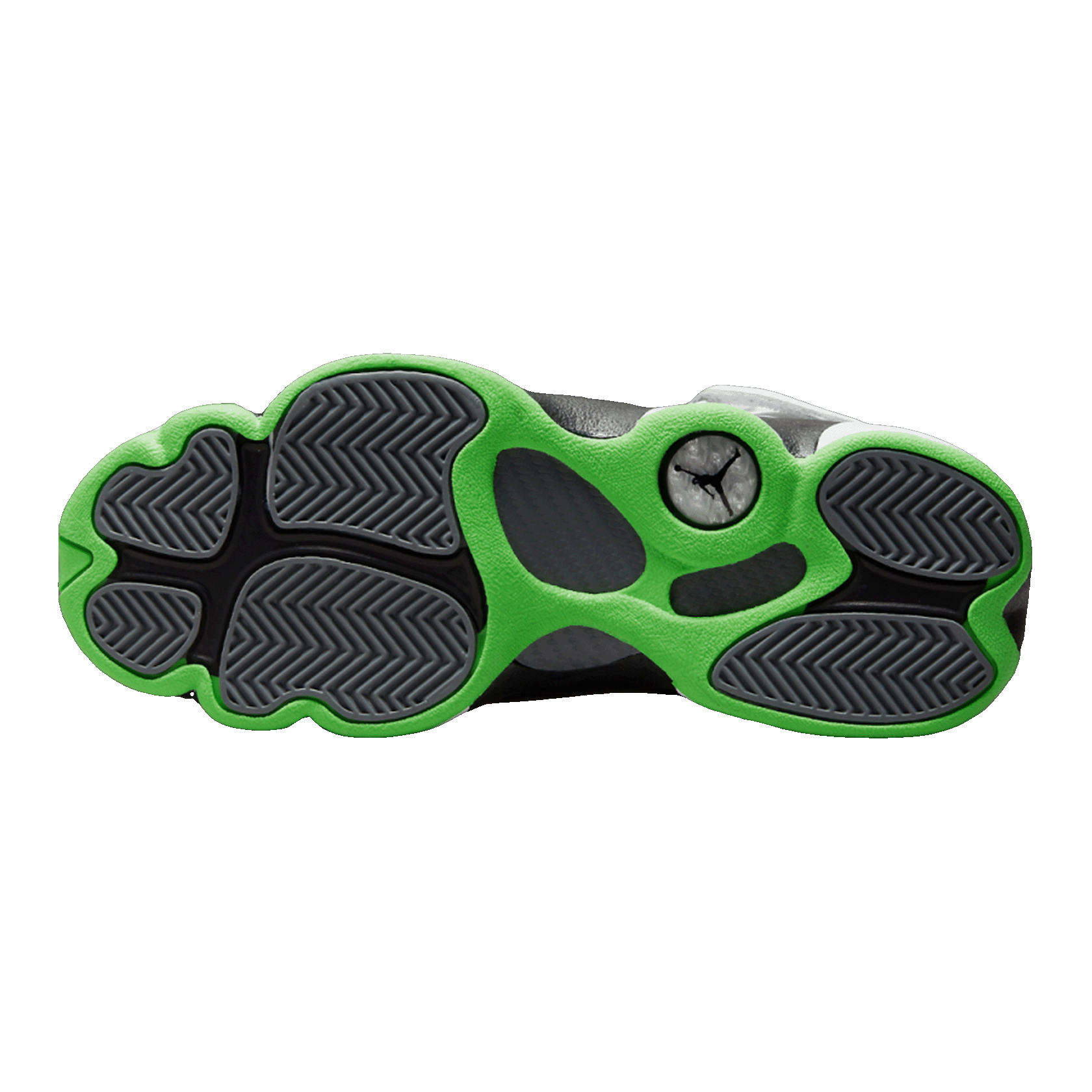 Nike Air Jordan 6 Rings White Black Green (GS) Sohle 323419-130