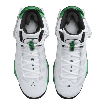 Nike Air Jordan 6 Rings White Black Lucky Green (GS) Oben 323419-131