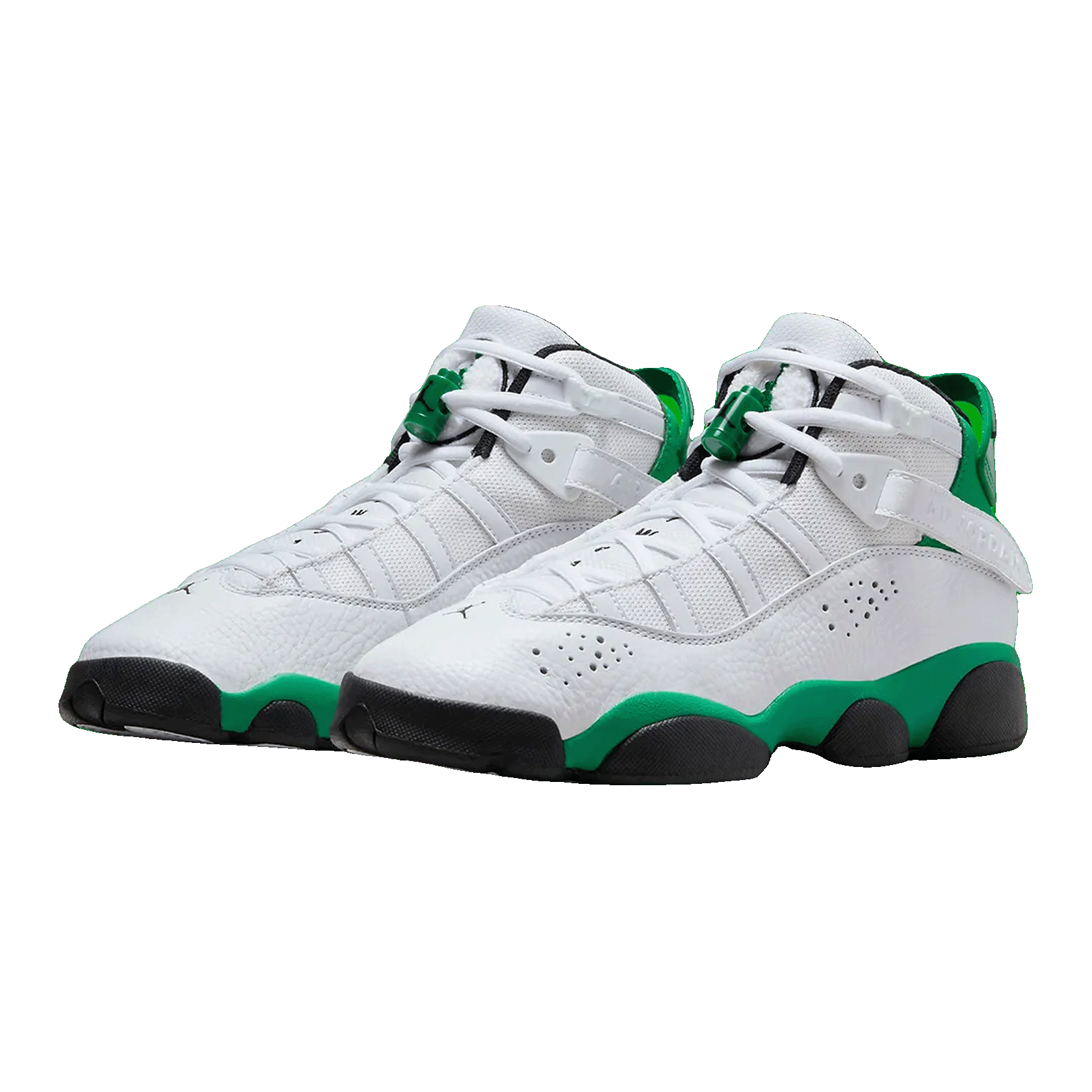 Nike Air Jordan 6 Rings White Black Lucky Green (GS) Side 323419-131