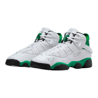 Nike Air Jordan 6 Rings White Black Lucky Green (GS) Side 323419-131