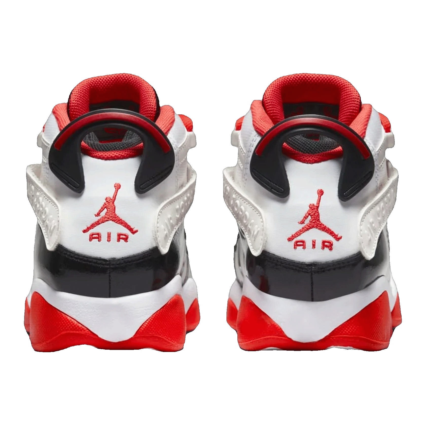 Nike Air Jordan 6 Rings White Black Team Orange (GS) Back DV1345-108