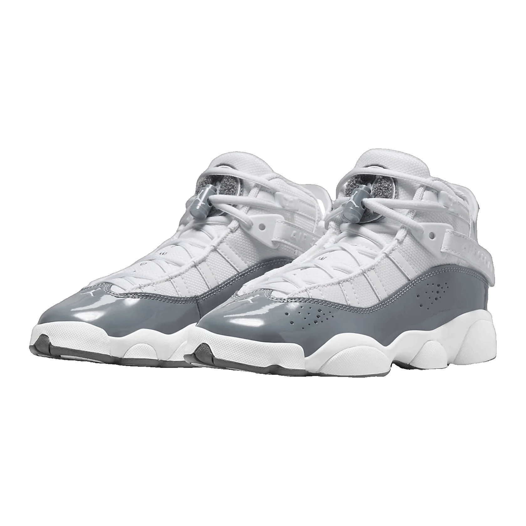 Nike Air Jordan 6 Rings White Cool Grey (GS) Side 323419-121