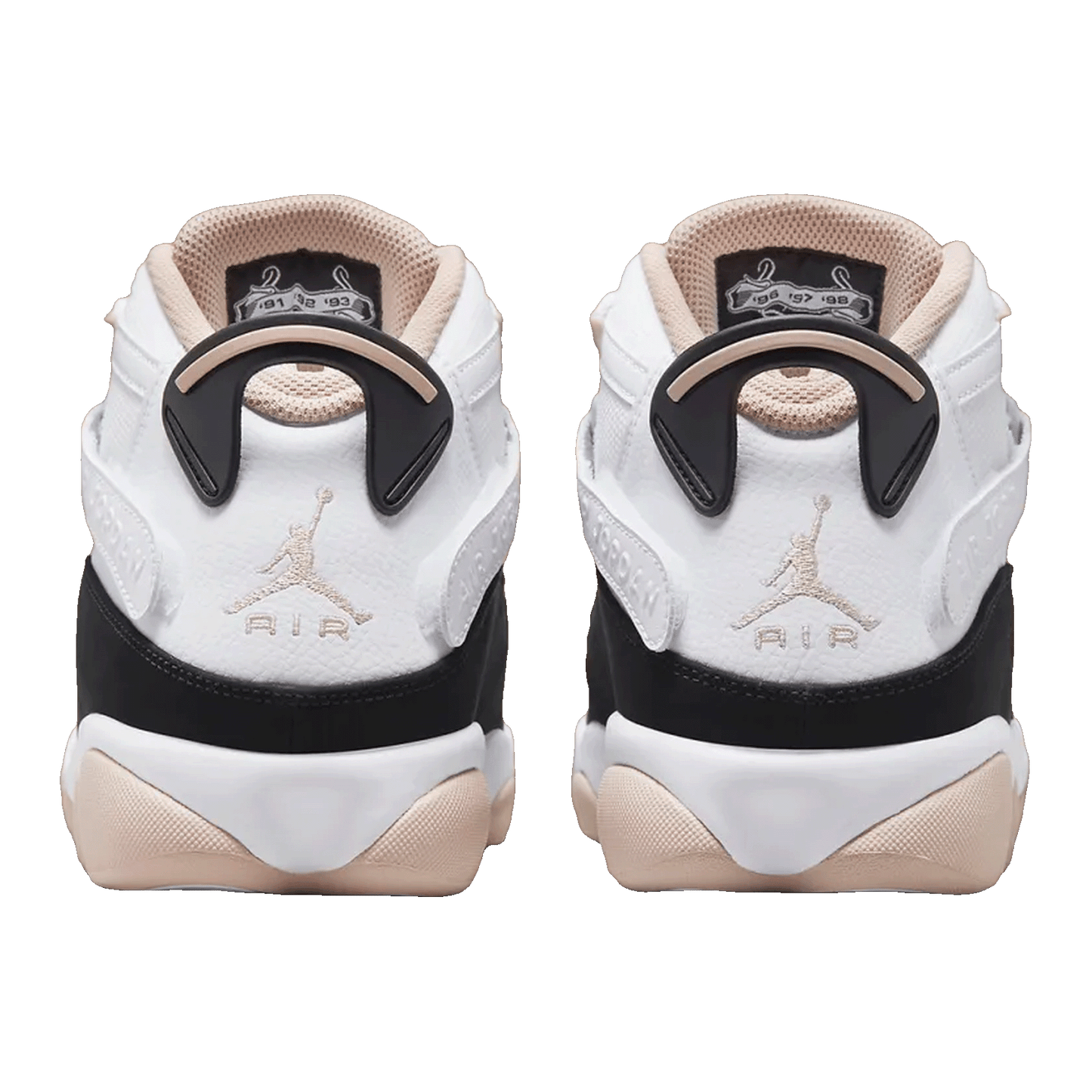 Nike Air Jordan 6 Rings White Fossil Stone Black Back 322992-112