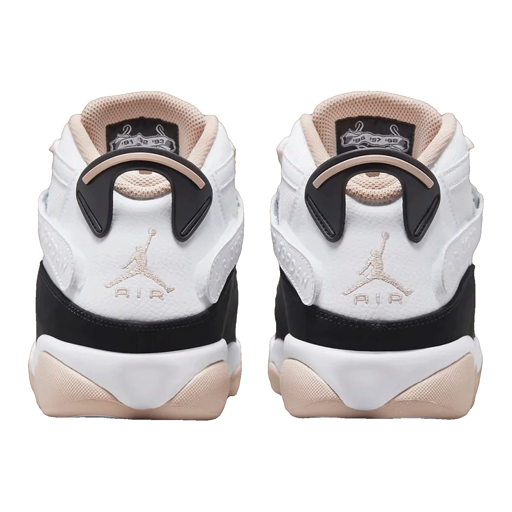 Nike Air Jordan 6 Rings White Fossil Stone Black Back 322992-112