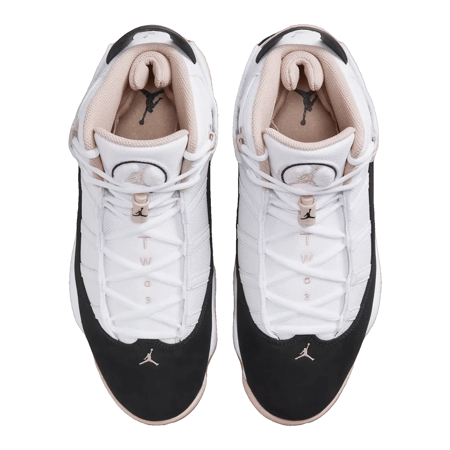 Nike Air Jordan 6 Rings White Fossil Stone Black Oben 322992-112