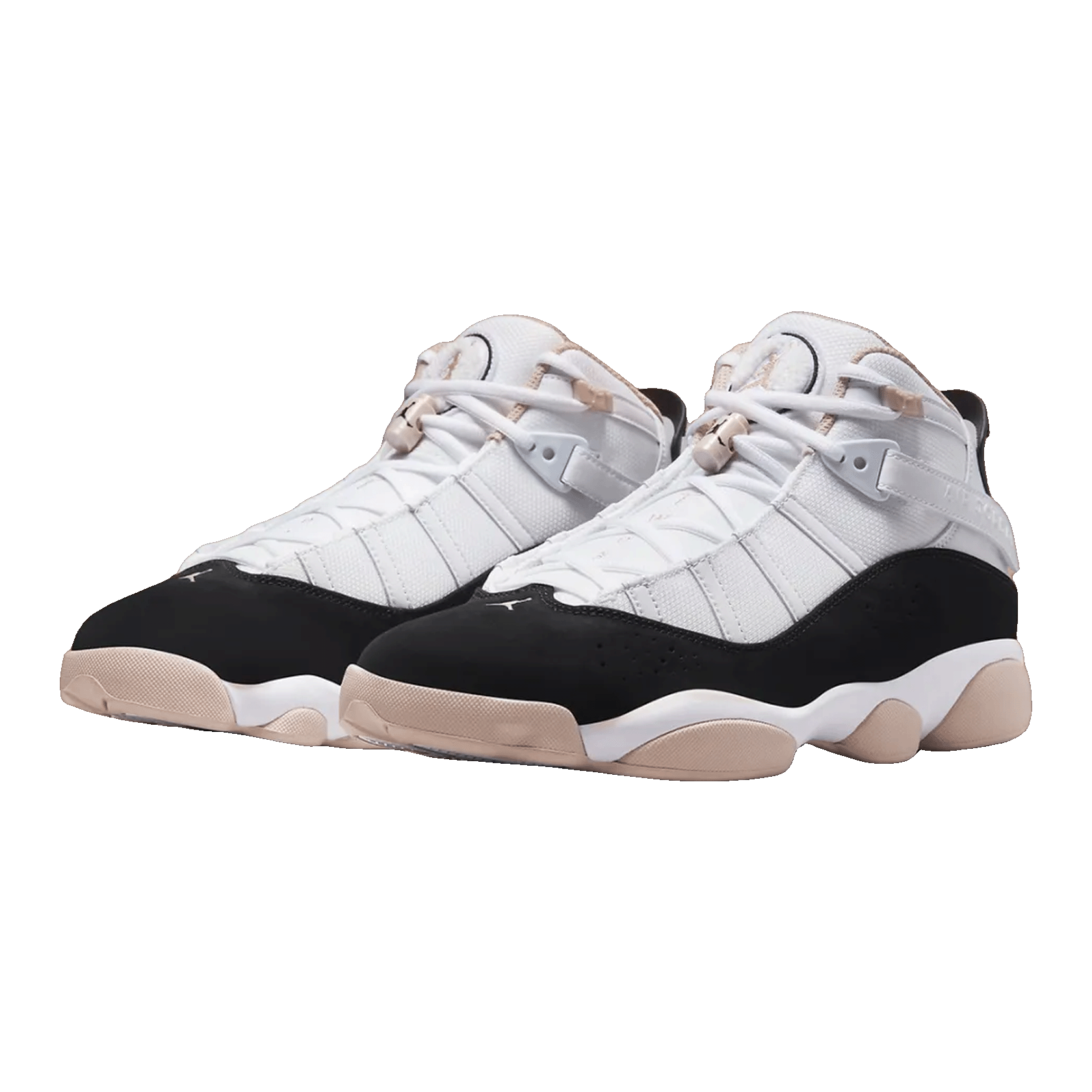 Nike Air Jordan 6 Rings White Fossil Stone Black Side 322992-112