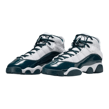 Nike Air Jordan 6 Rings White Metallic Gold Armory Navy (GS) Side 323419-147