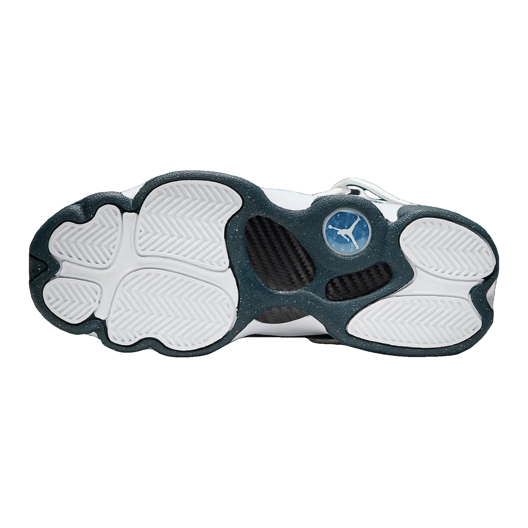 Nike Air Jordan 6 Rings White Metallic Gold Armory Navy (GS) Sohle 323419-147