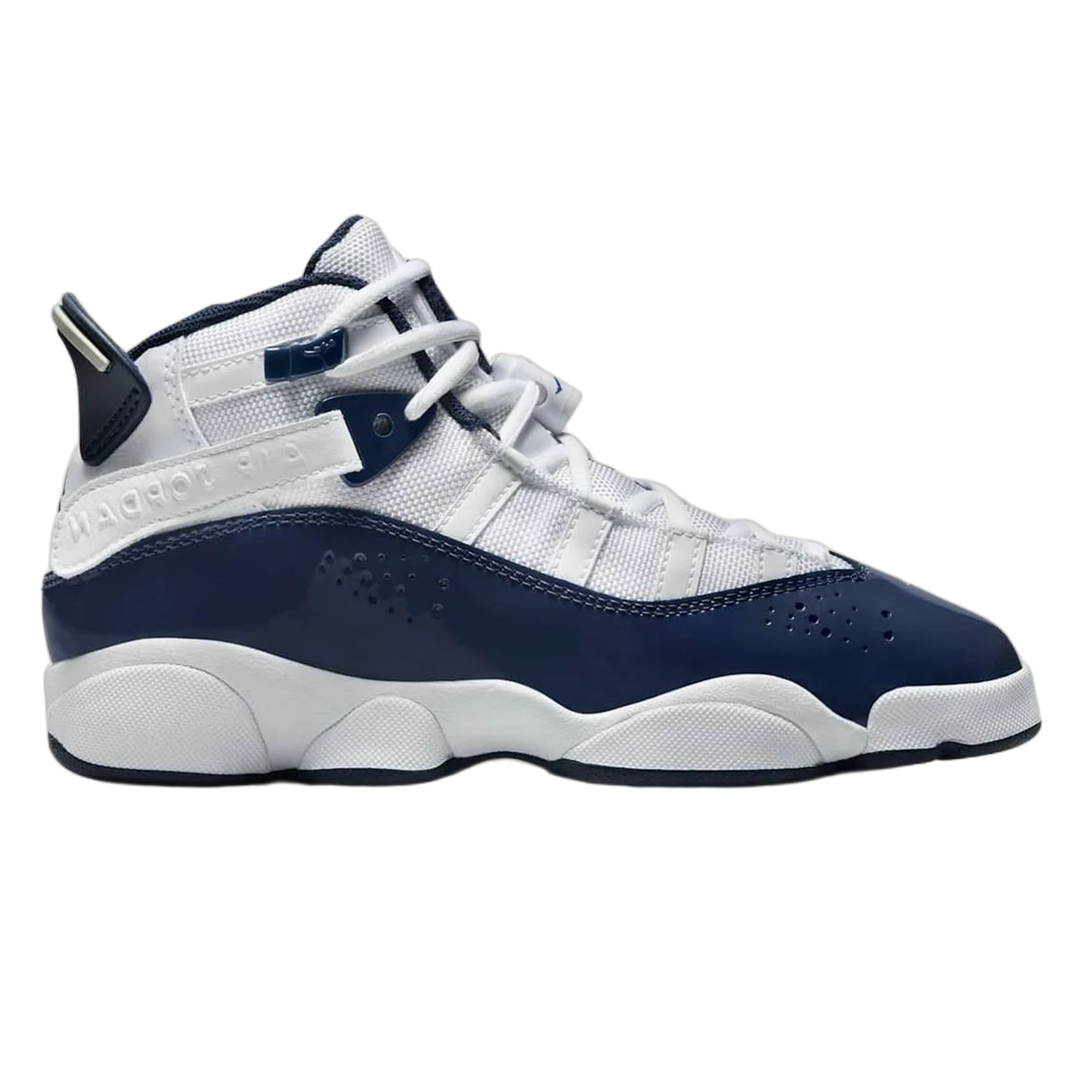 Nike Air Jordan 6 Rings White Midnight Navy (GS) 323419-124
