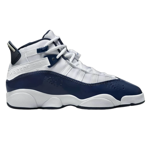 Nike Air Jordan 6 Rings White Midnight Navy (GS) 323419-124