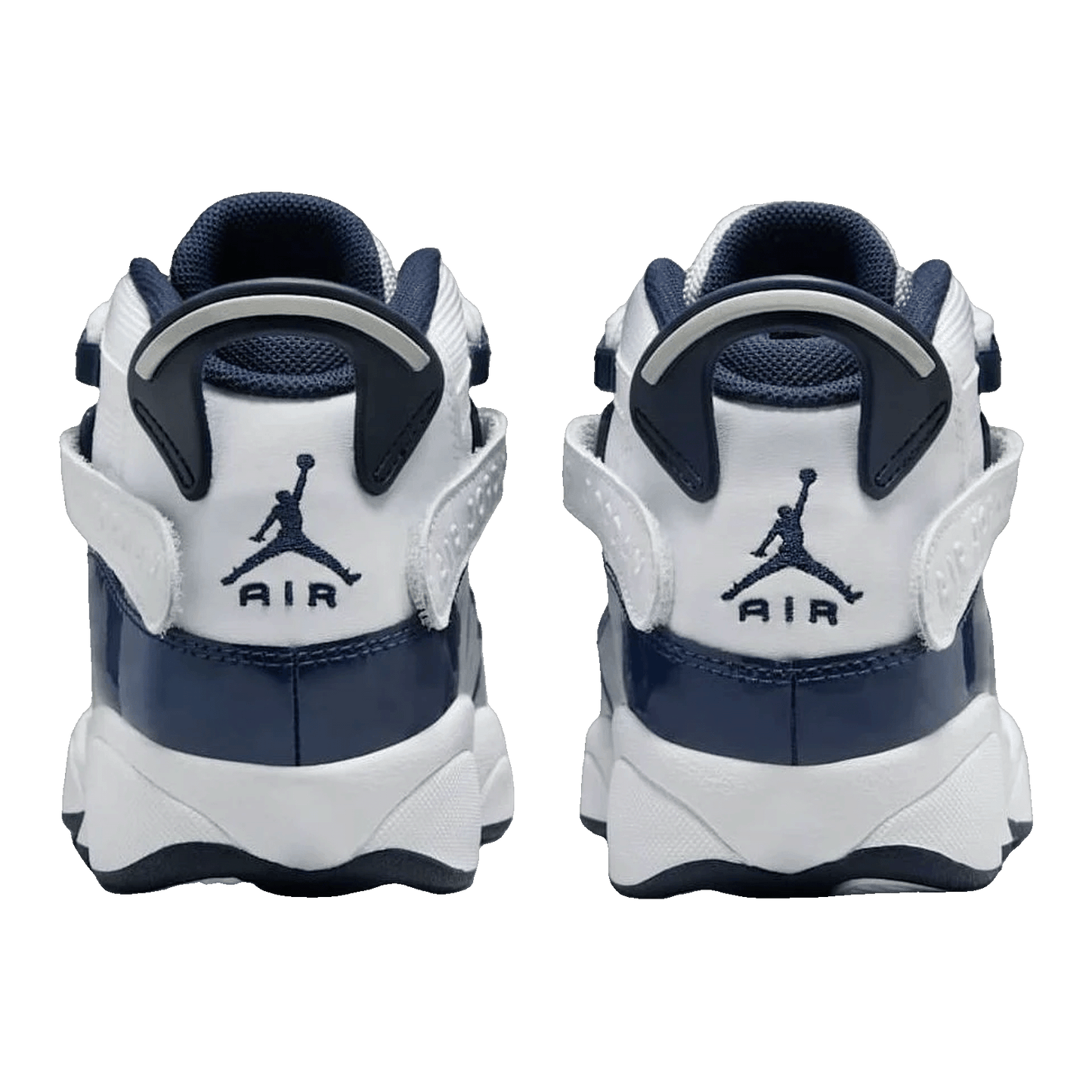 Nike Air Jordan 6 Rings White Midnight Navy (GS) Back 323419-124