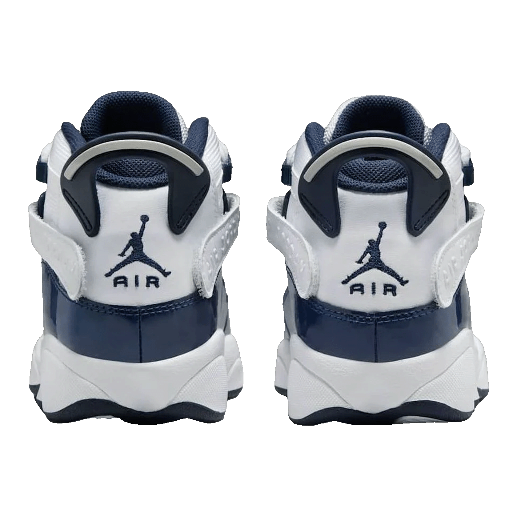 Nike Air Jordan 6 Rings White Midnight Navy (GS) Back 323419-124