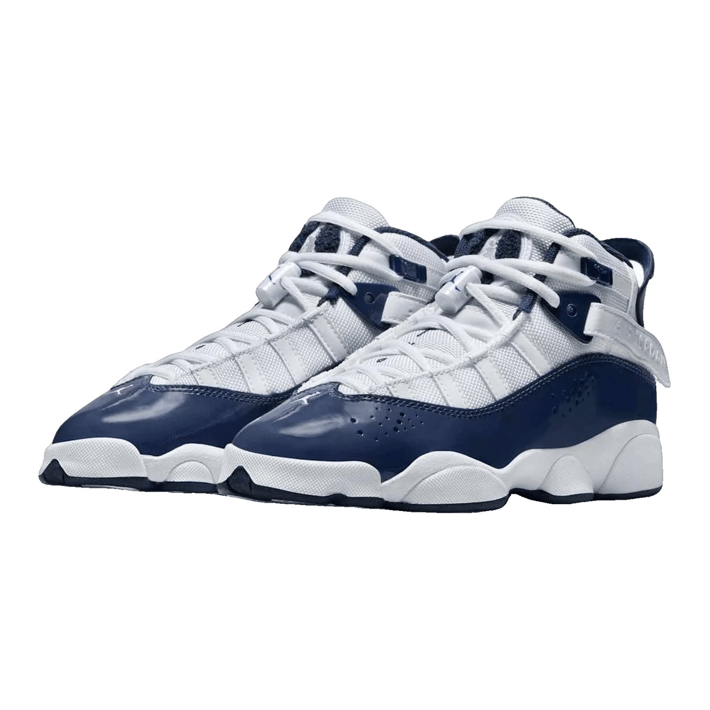Nike Air Jordan 6 Rings White Midnight Navy (GS) Side 323419-124