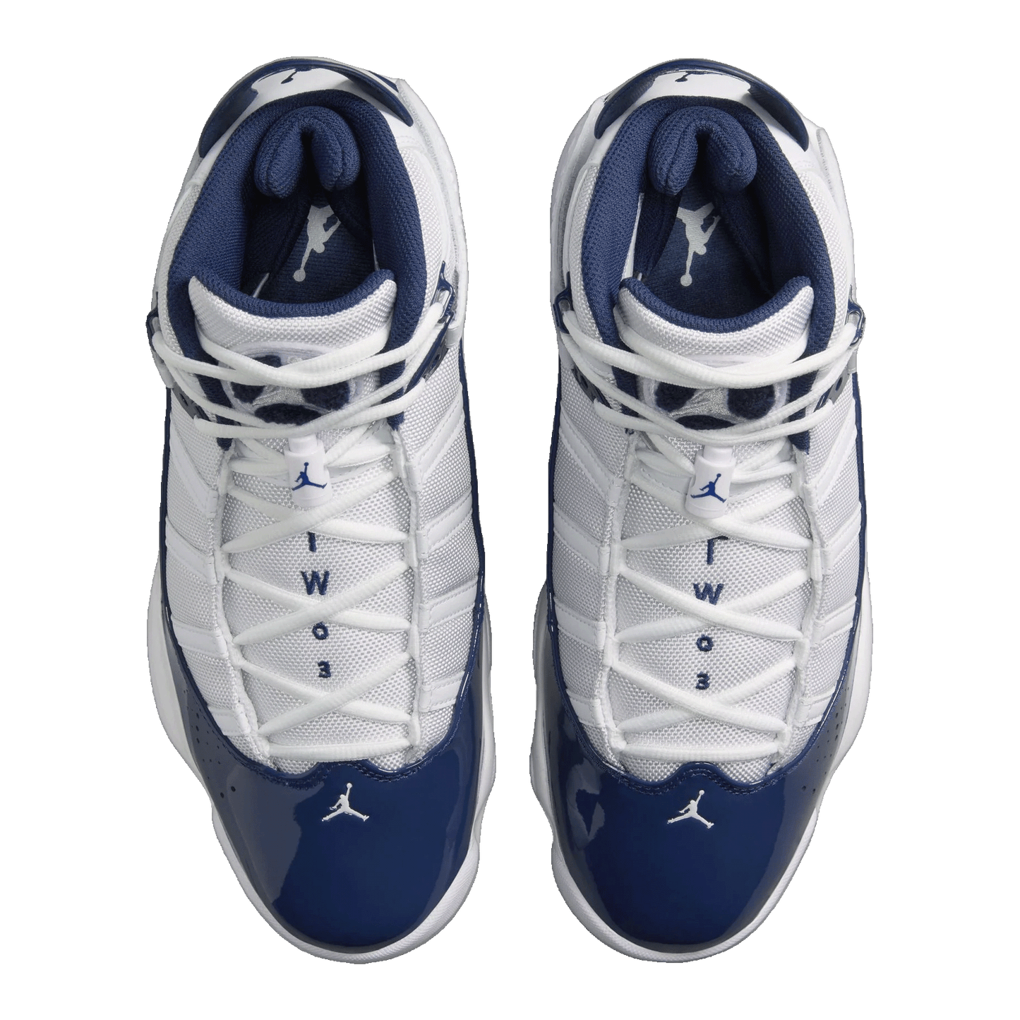 Nike Air Jordan 6 Rings White Midnight Navy Oben 322992-124