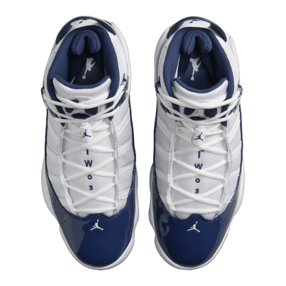 Nike Air Jordan 6 Rings White Midnight Navy Oben 322992-124