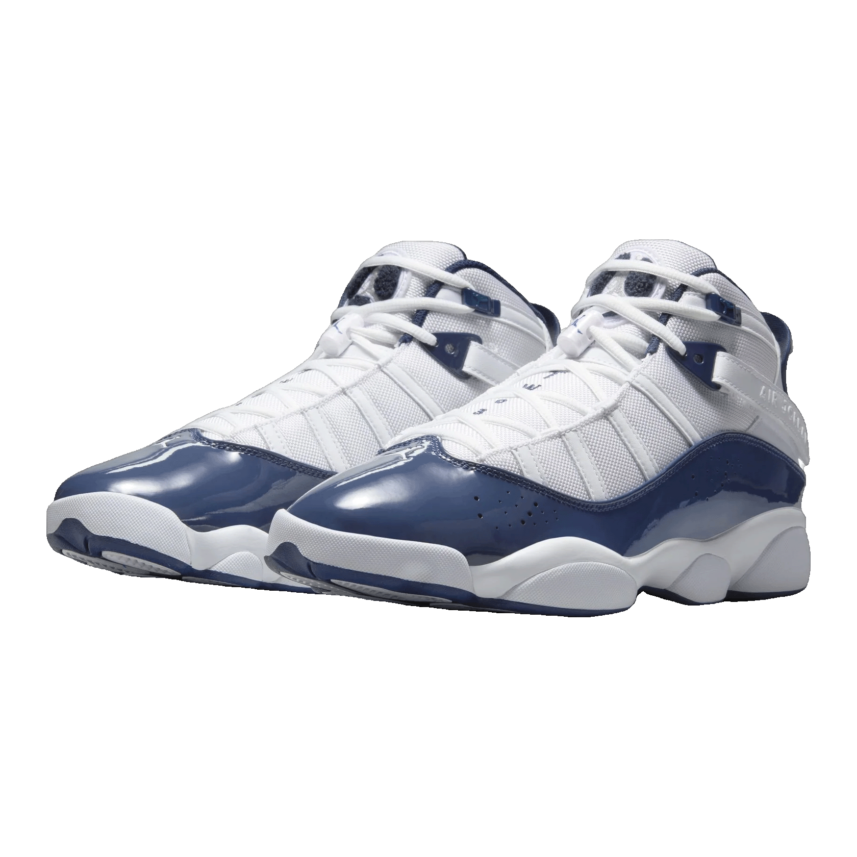 Nike Air Jordan 6 Rings White Midnight Navy Side 322992-124