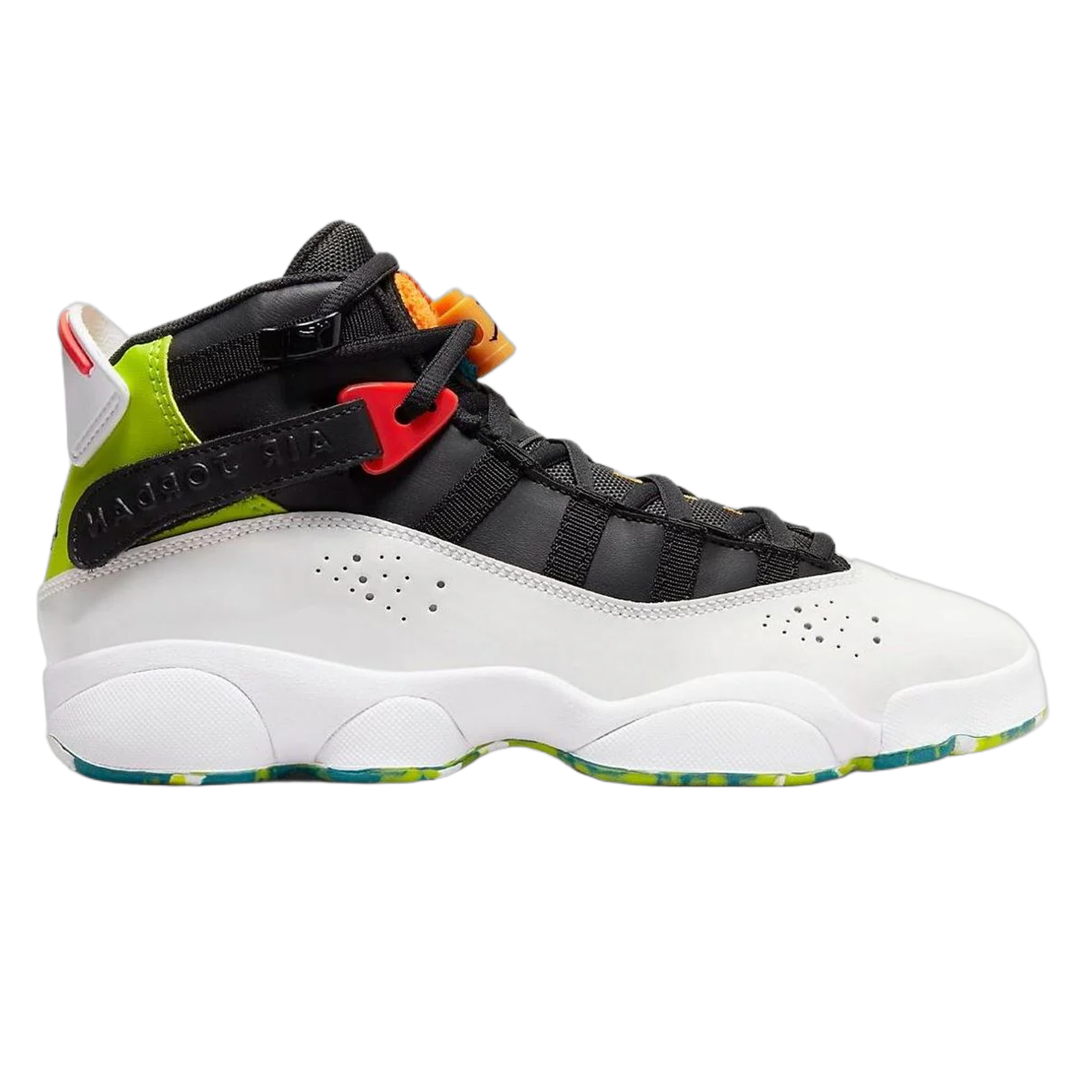 Nike Air Jordan 6 Rings White Neon Green (GS) 323399-038