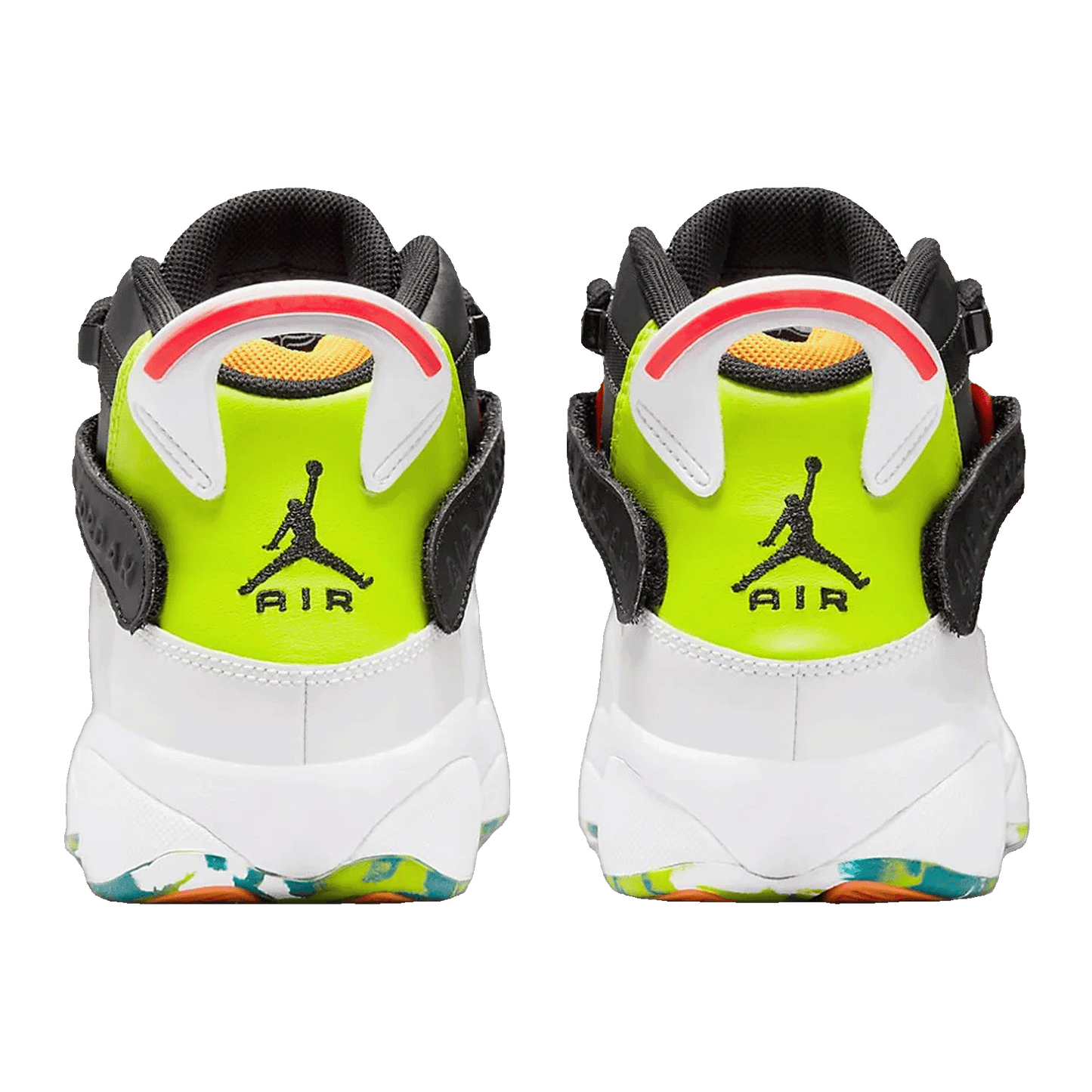 Nike Air Jordan 6 Rings White Neon Green (GS) Back 323399-038