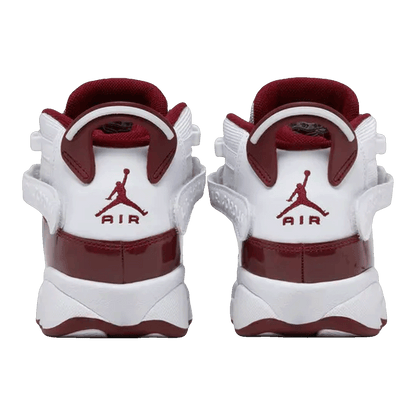 Nike Air Jordan 6 Rings White Team Red (GS) Back 323419-165
