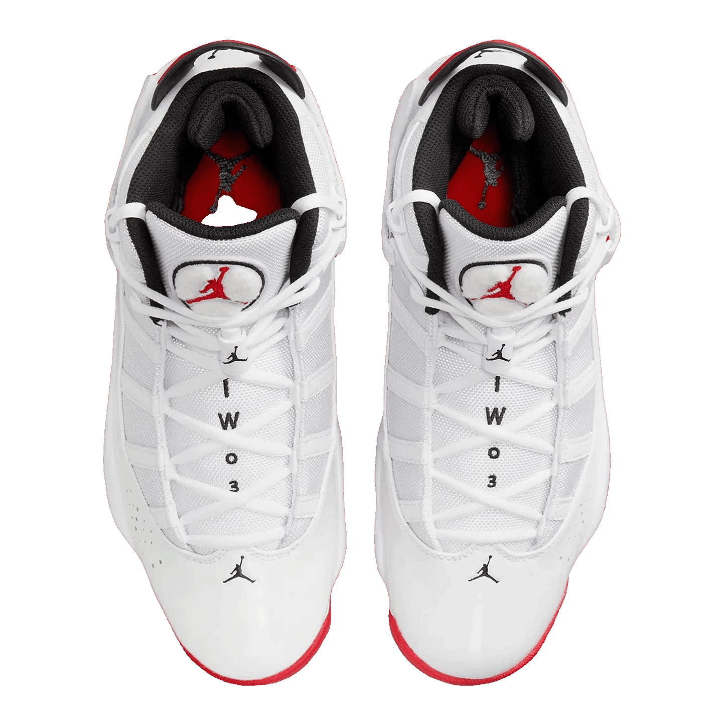 Nike Air Jordan 6 Rings White University Red Black Oben 322992-160