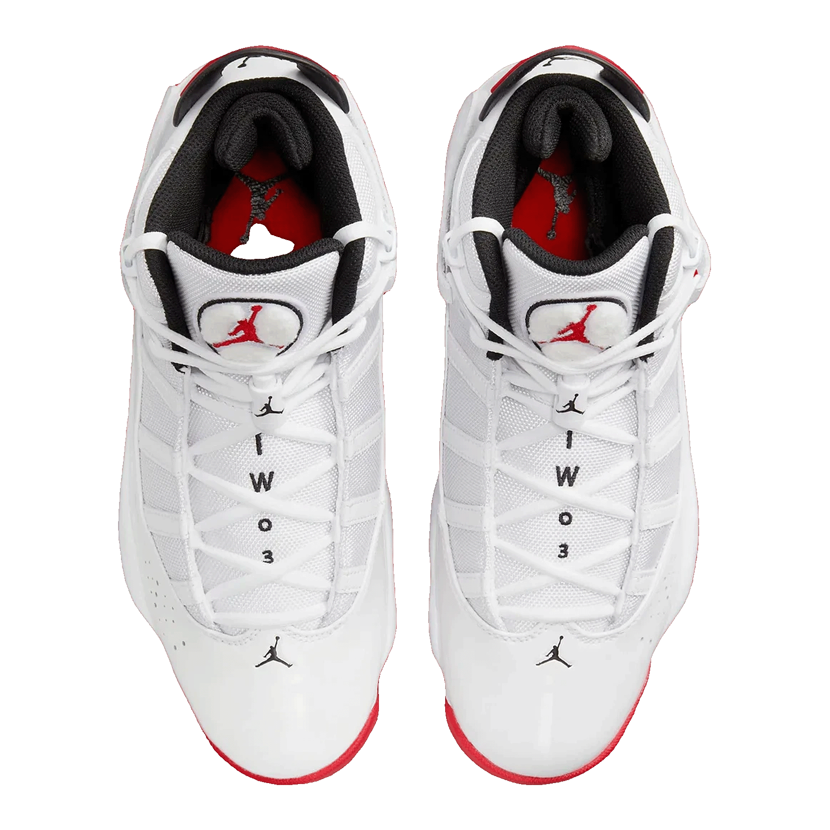 Nike Air Jordan 6 Rings White University Red Black Oben 322992-160