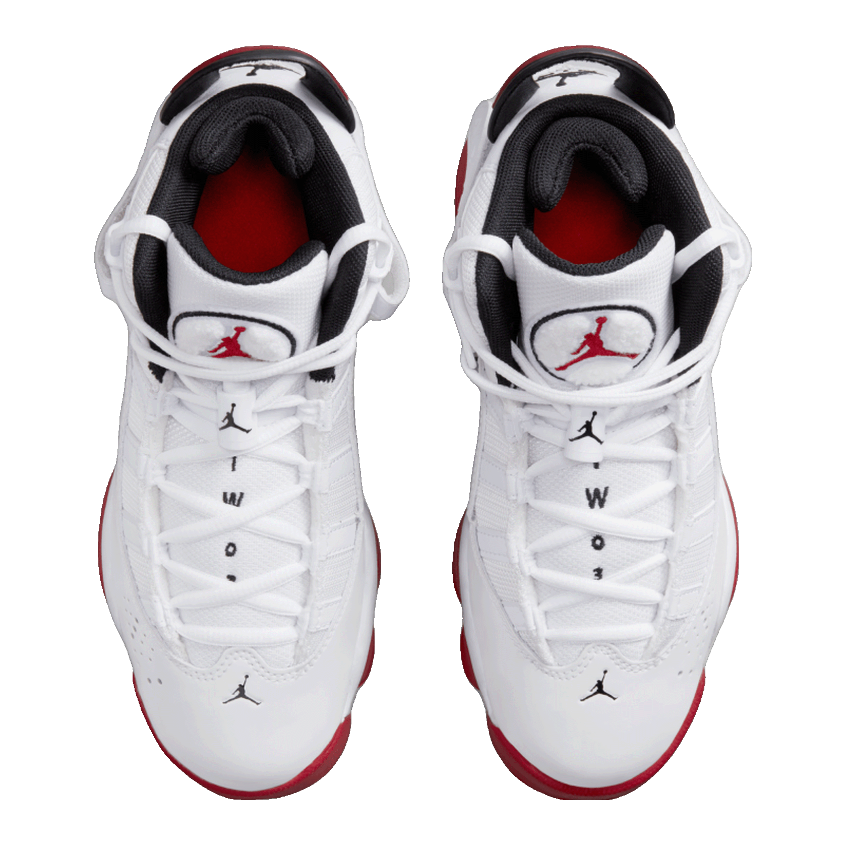 Nike Air Jordan 6 Rings White University Red (GS) Oben 323419-160