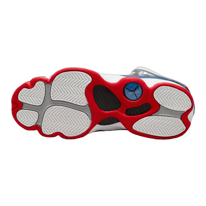 Nike Air Jordan 6 Rings White University Red Light Steel Grey True Blue (GS) Sohle 323419-140
