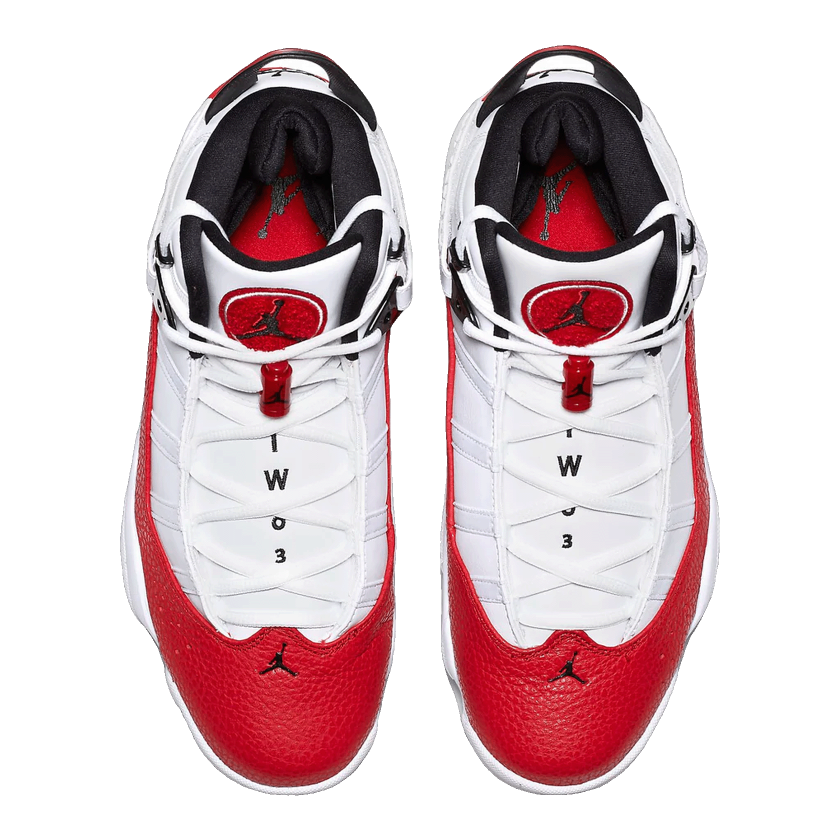 Nike Air Jordan 6 Rings White University Red Oben 322992-120