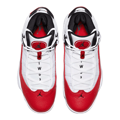 Nike Air Jordan 6 Rings White University Red Oben 322992-120