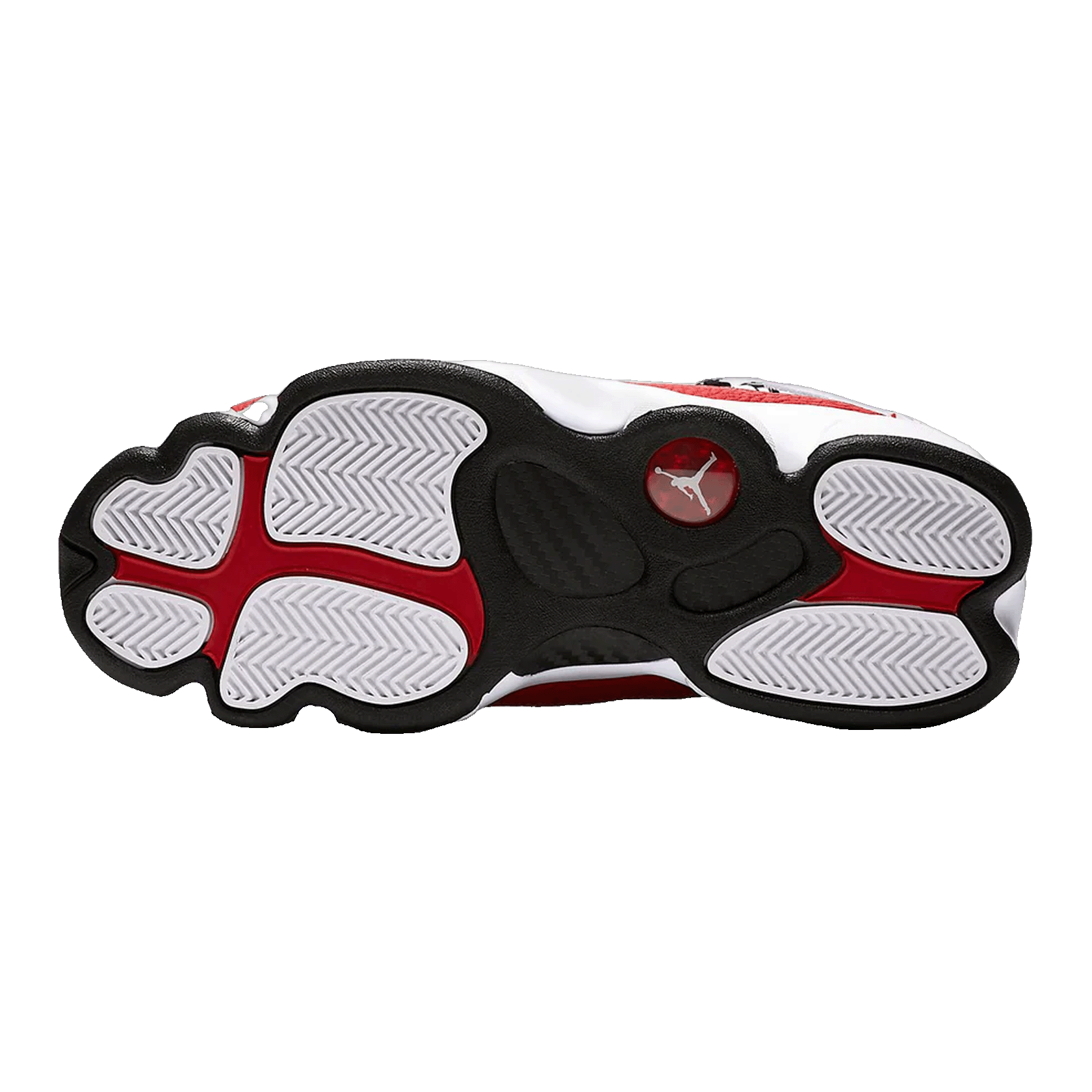 Nike Air Jordan 6 Rings White University Red Sohle