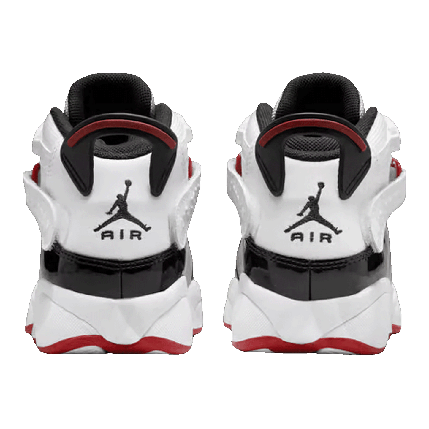 Nike Air Jordan 6 Rings White Varsity Red Black (GS) Back 323419-164