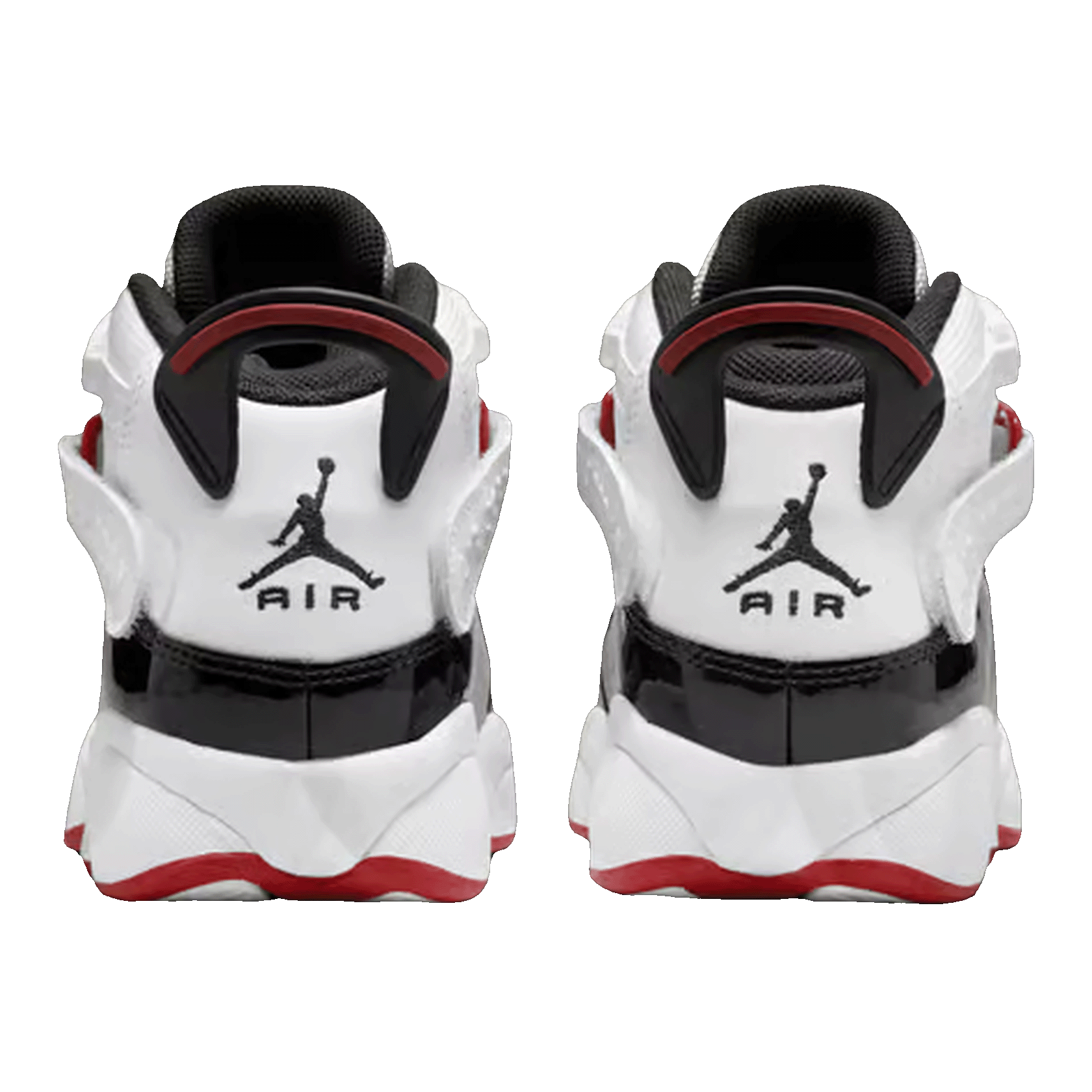 Nike Air Jordan 6 Rings White Varsity Red Black (GS) Back 323419-164