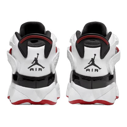 Nike Air Jordan 6 Rings White Varsity Red Black (GS) Back 323419-164